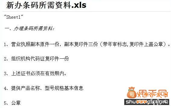 賣家資訊,商品條形碼